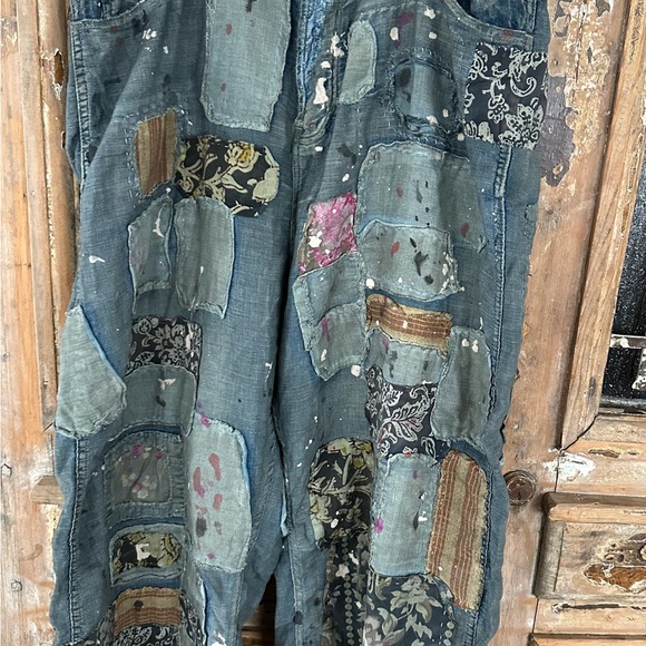 Bohemian Patchwork Pants by Magnolia Pearl - Picture 3 of 12